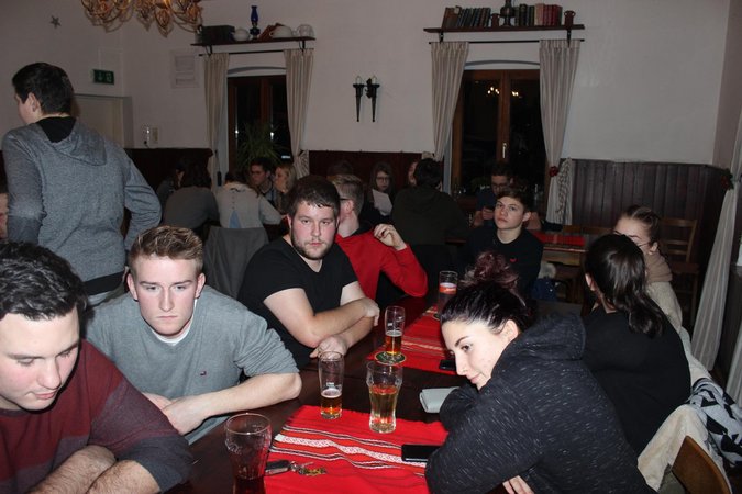 Versammlung mit Melken